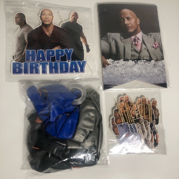 Other - The Rock Dwayne Johnson Birthday Party Decorations. New